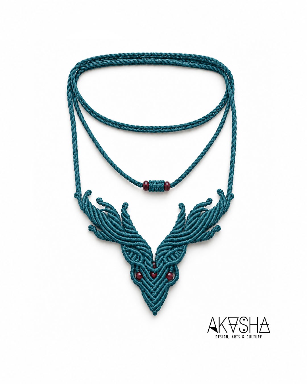 Χειροποίητο Macramé Κολιέ Ελάφι | AKASHA Designs